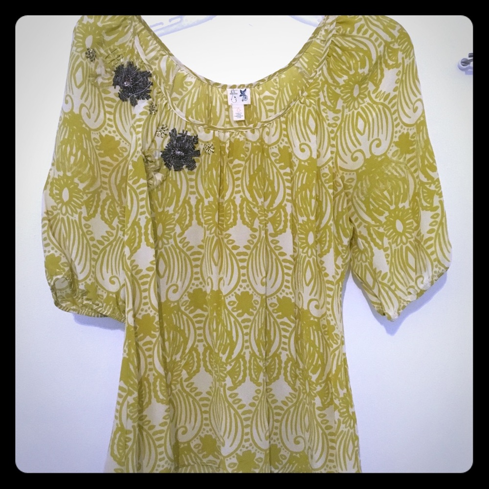 Anthropologie silk blouse